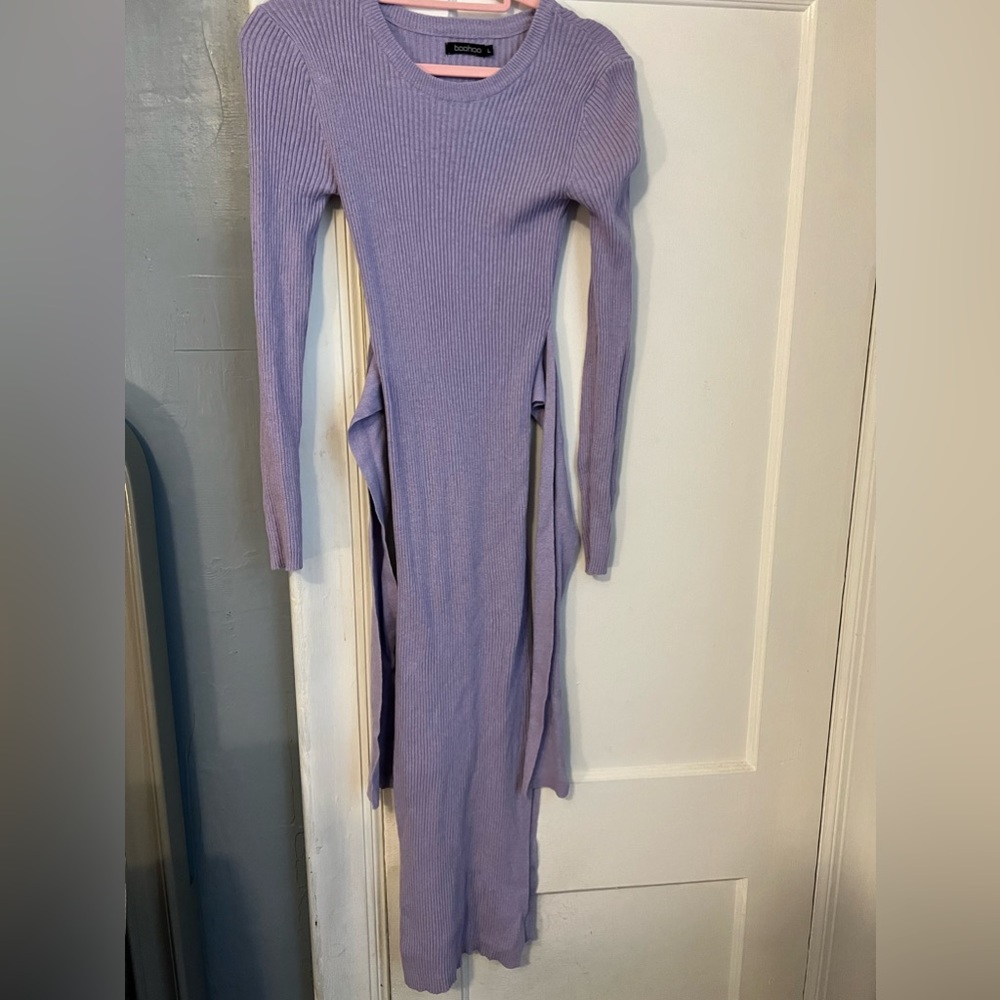 Boohoo Lavender Sweater Dress